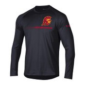 USC Trojans Men's Under Armour Black Tommy Head Tech 2.0 Long Sleeve T-Shirt